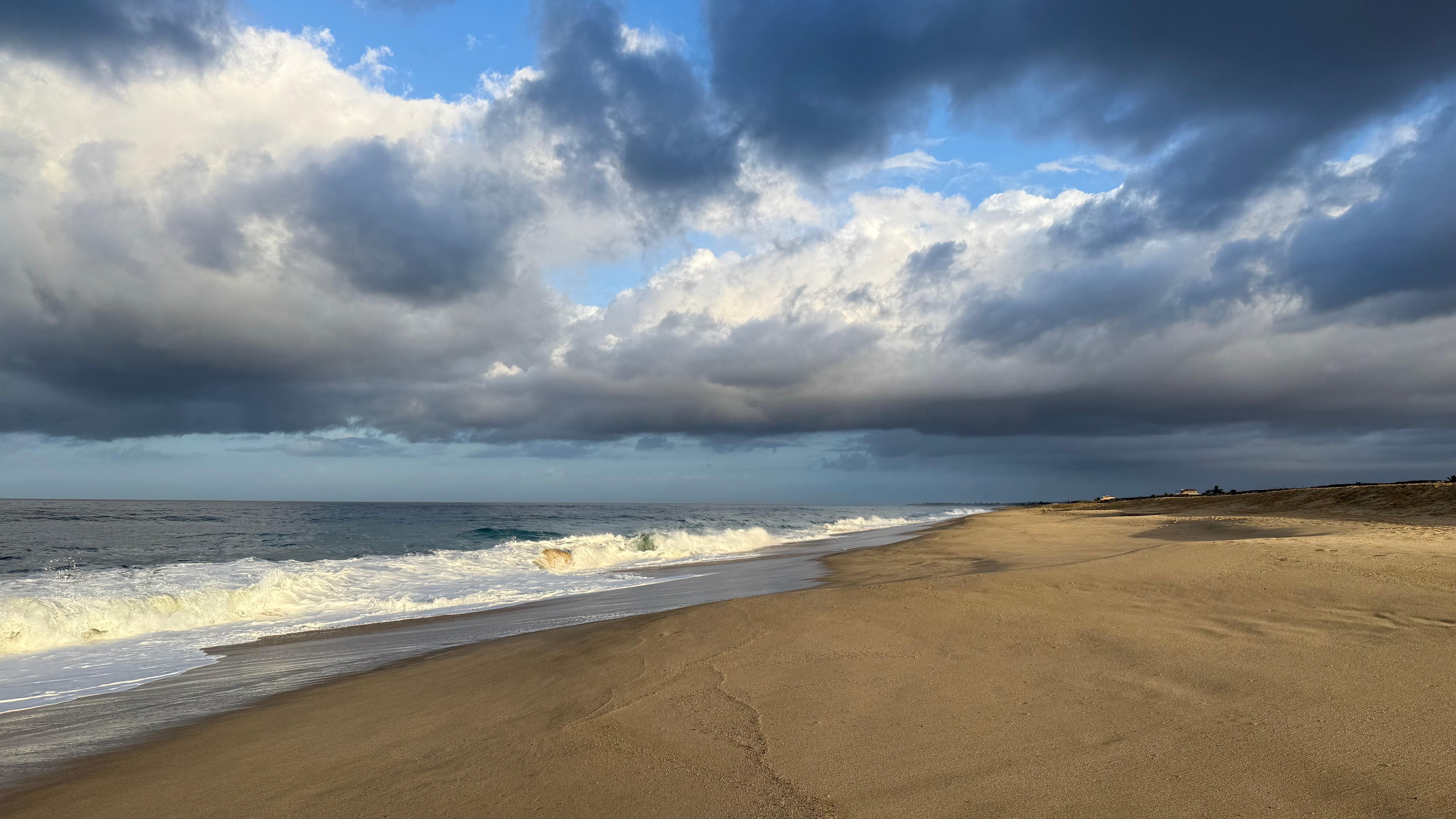 Early morning at the beach.