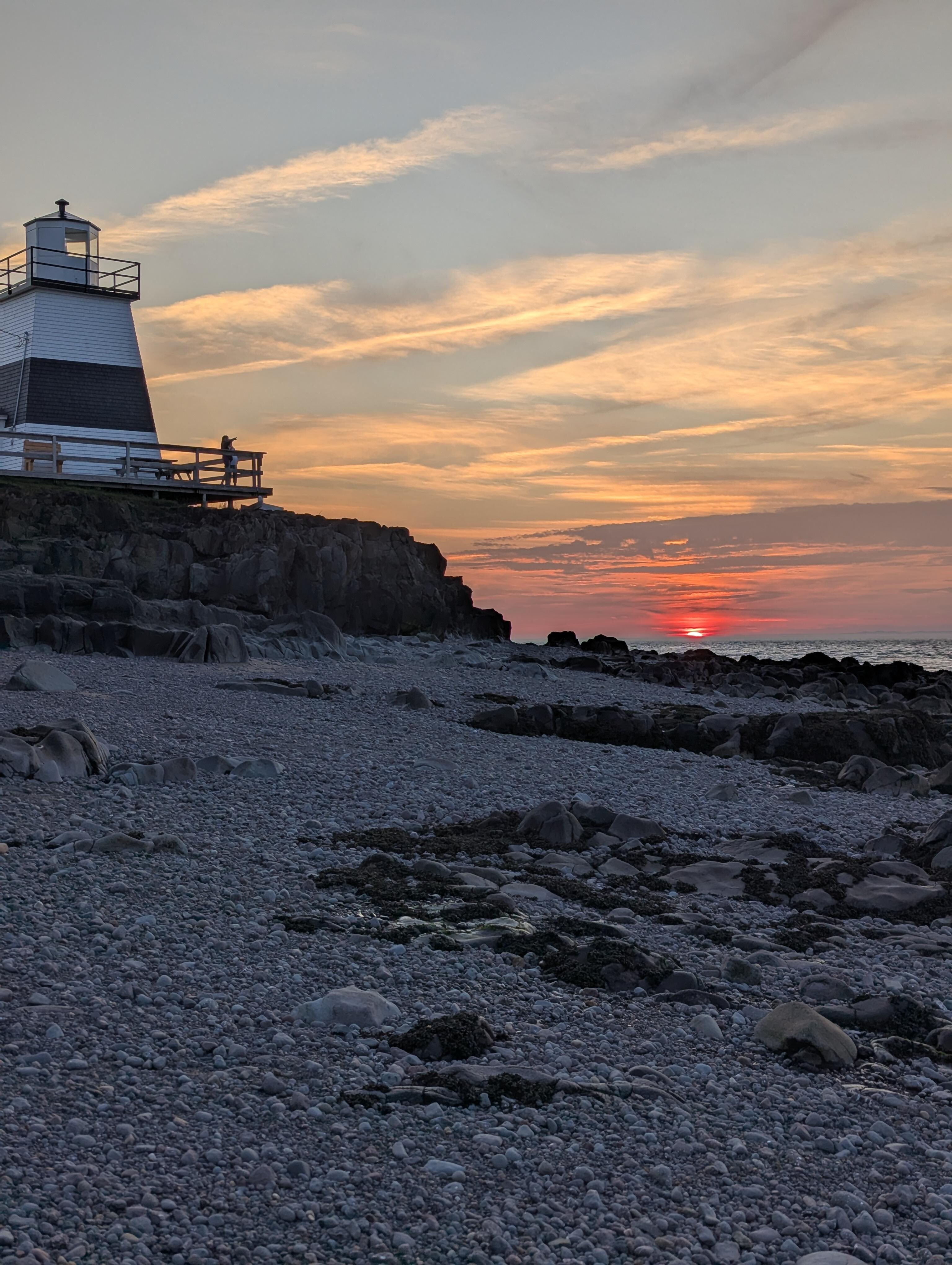 Sunset on the beach (just steps away from the house)