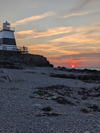 Sunset on the beach (just steps away from the house)