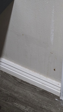 Wall stains.