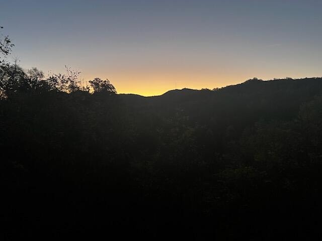 Sunrises from the hot tub 