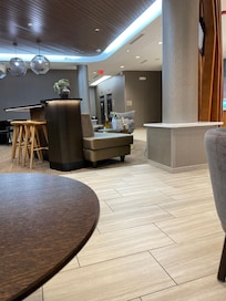 Hotel front desk area