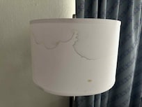 Stained lampshade
