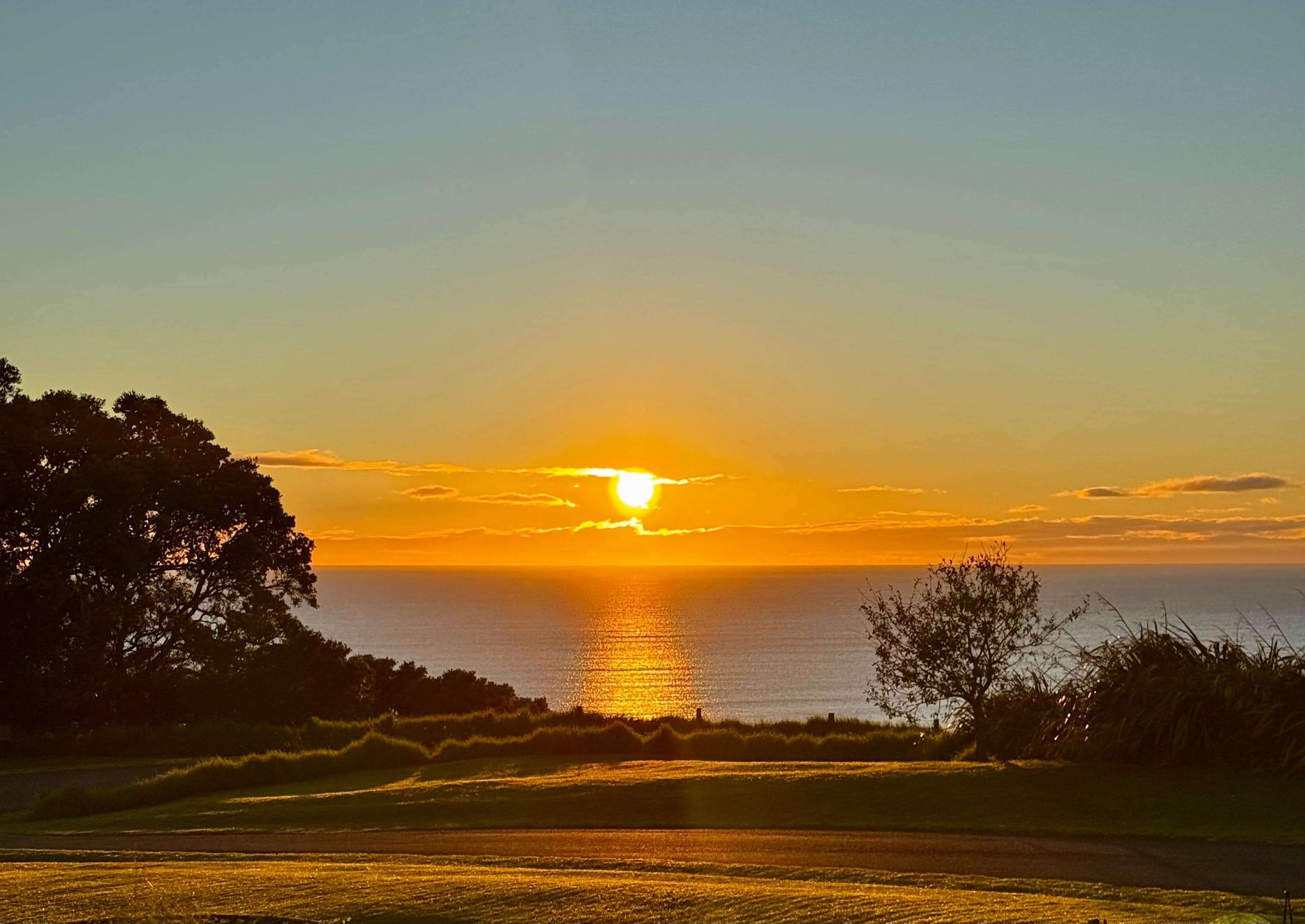 Sunrise from the deck !