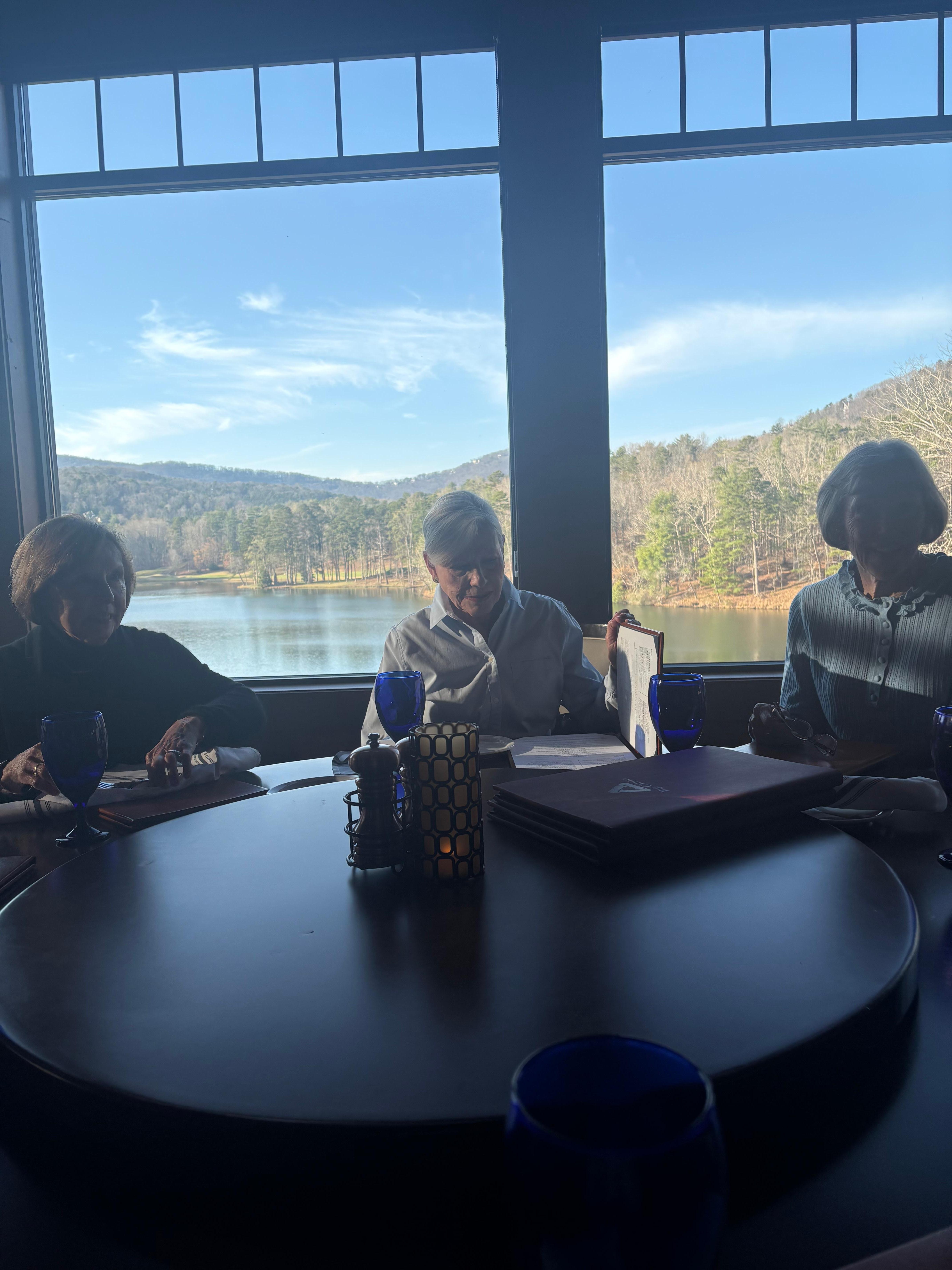 Eating at the club at Big Canoe! Excellent and easy to get reservations!