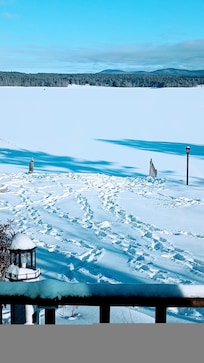 View of the lake from the porch