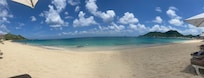 Panoramic view of the beach.
