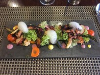En forret fra hotellets køkken