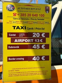 This is the sign right next to the hotel that says 13€ to the airport. Hotel tried to charge 35 then settled for 25. They took us in a beat up car, distance was about 1 mile.