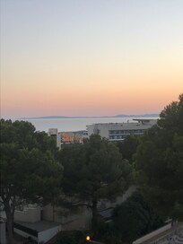 vista dalla nostra camera al tramonto