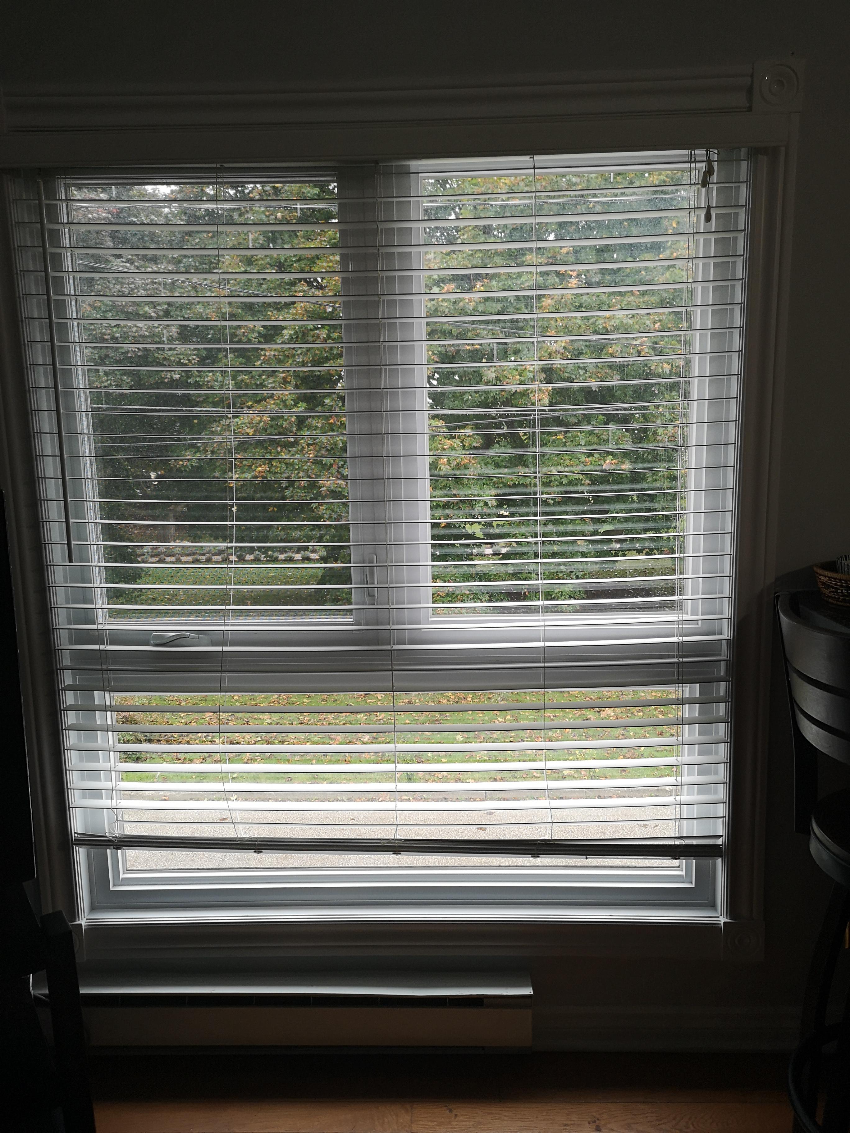 The blinds wouldn't go all the way down