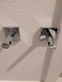 No one repairs anything or keeps track of what is in the apartment. There was also a door stop in the master bathroom that fell off.