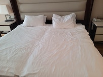 Bed not made in spite of 2 visits by house keeping
