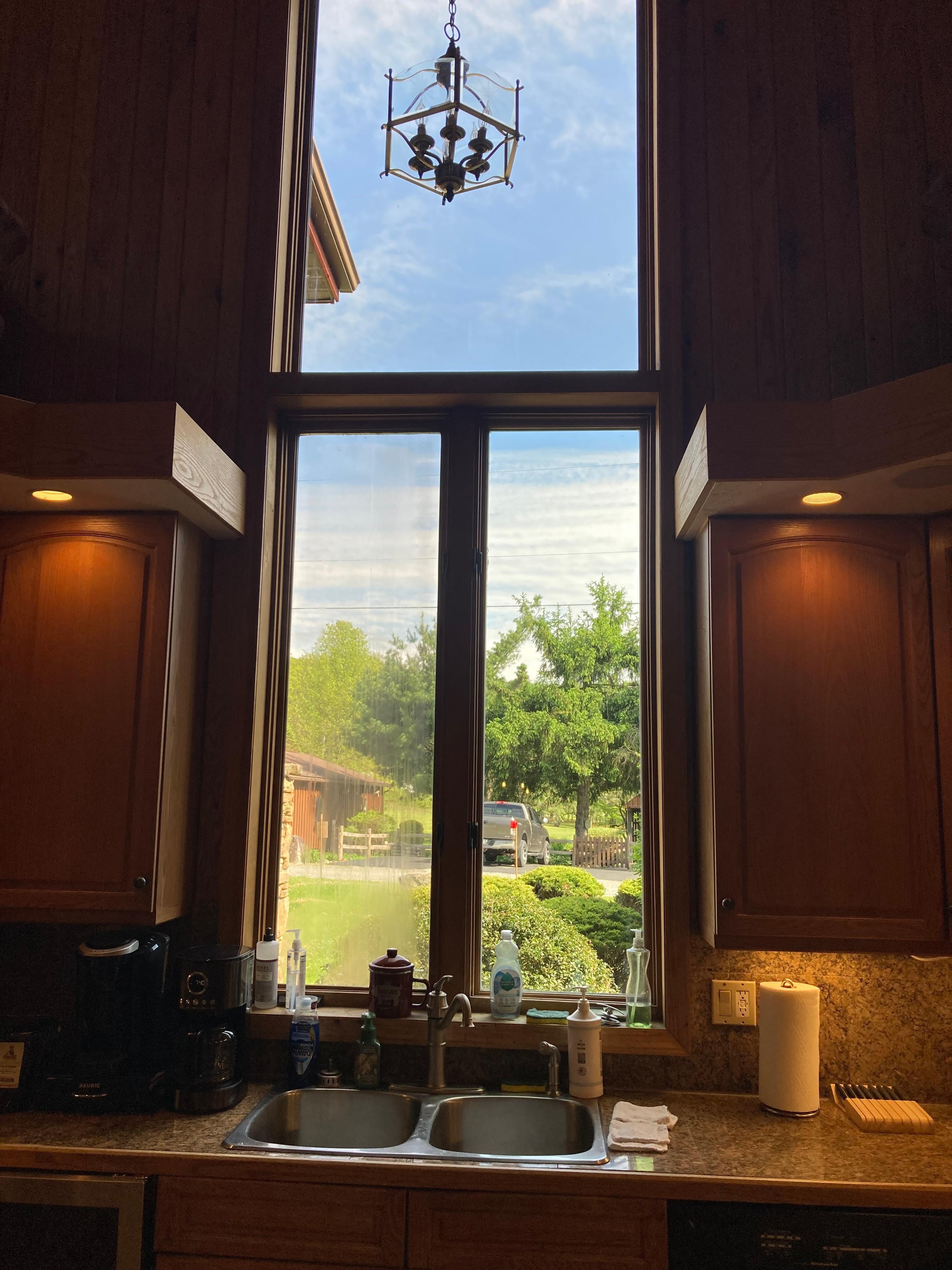 Kitchen window, allowed for natural light all day!