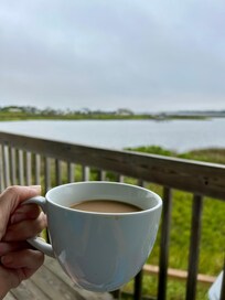 Coffee with a beautiful view.