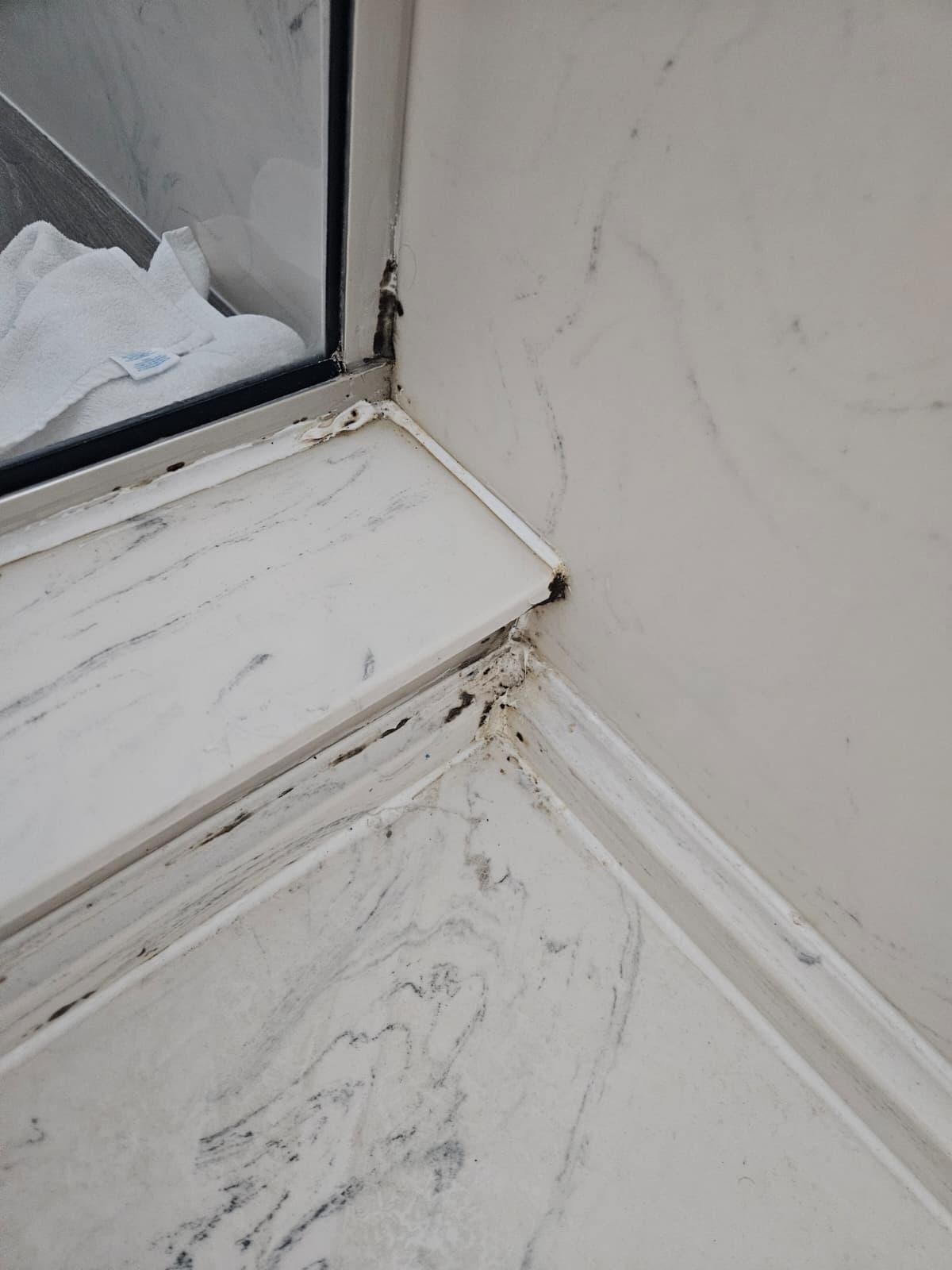 Mold in restrooms.