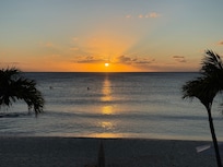 Sunset from the balcony.