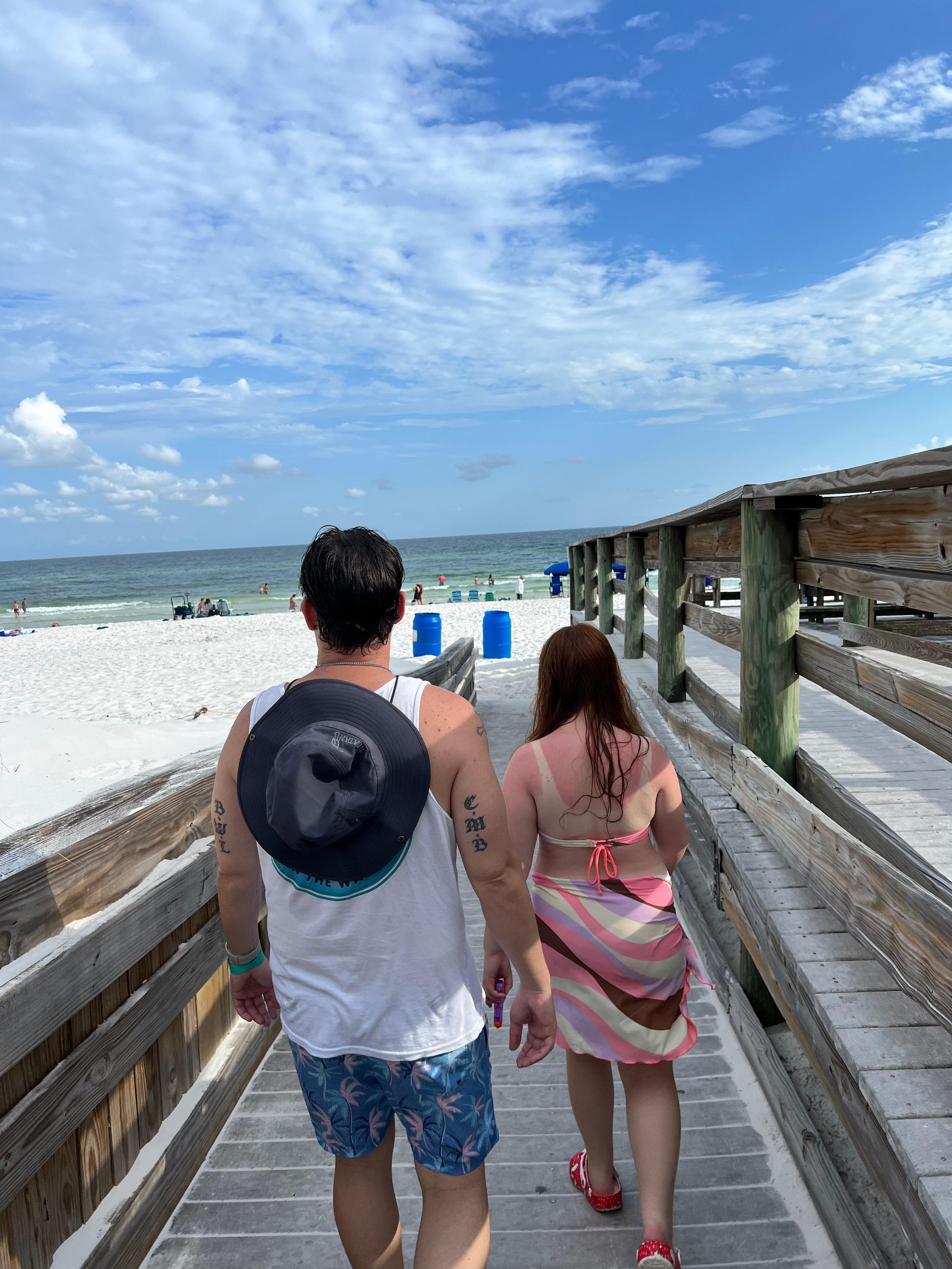 Beach access of hotel 