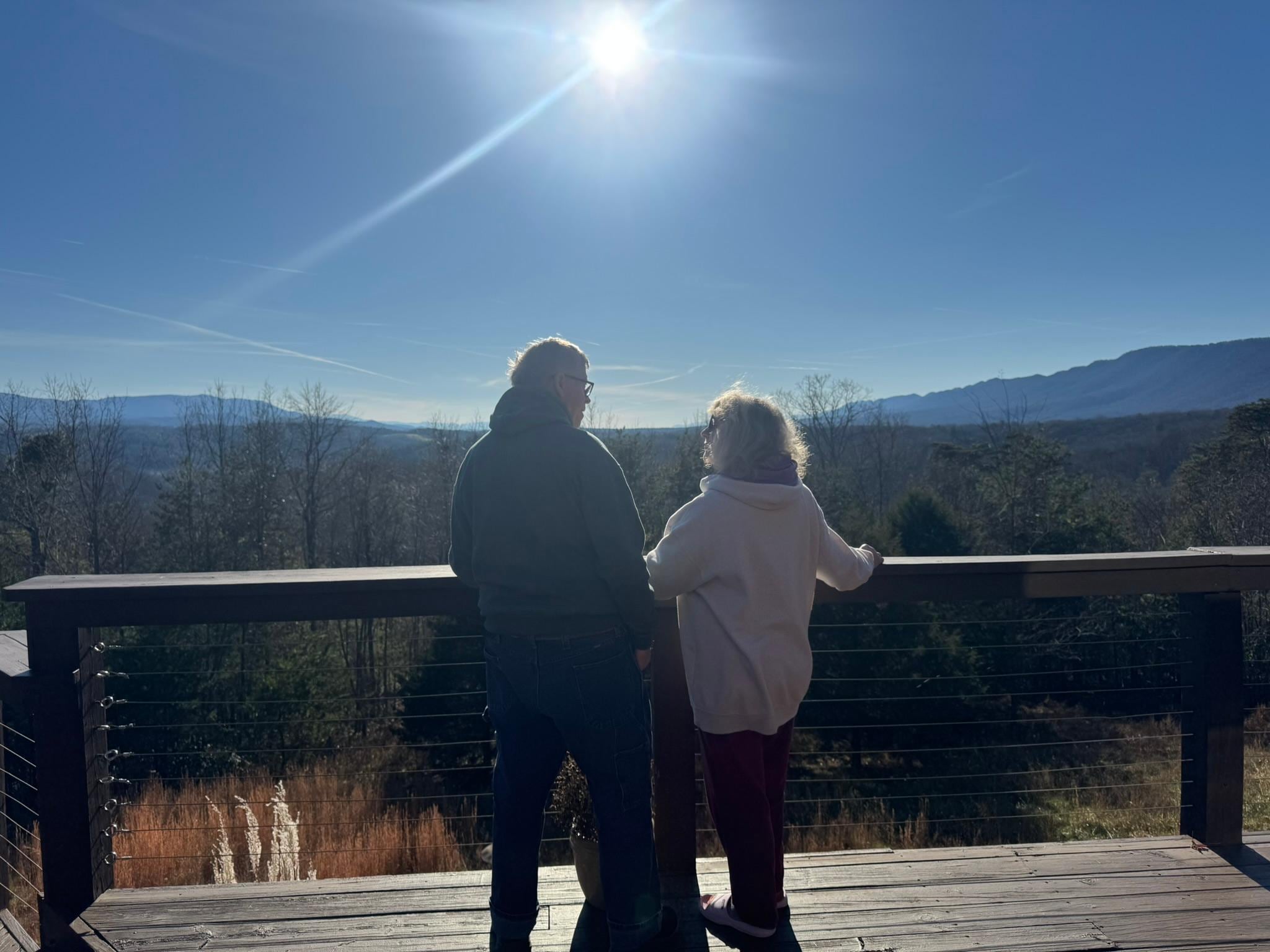 Scenic overlook on the deck.