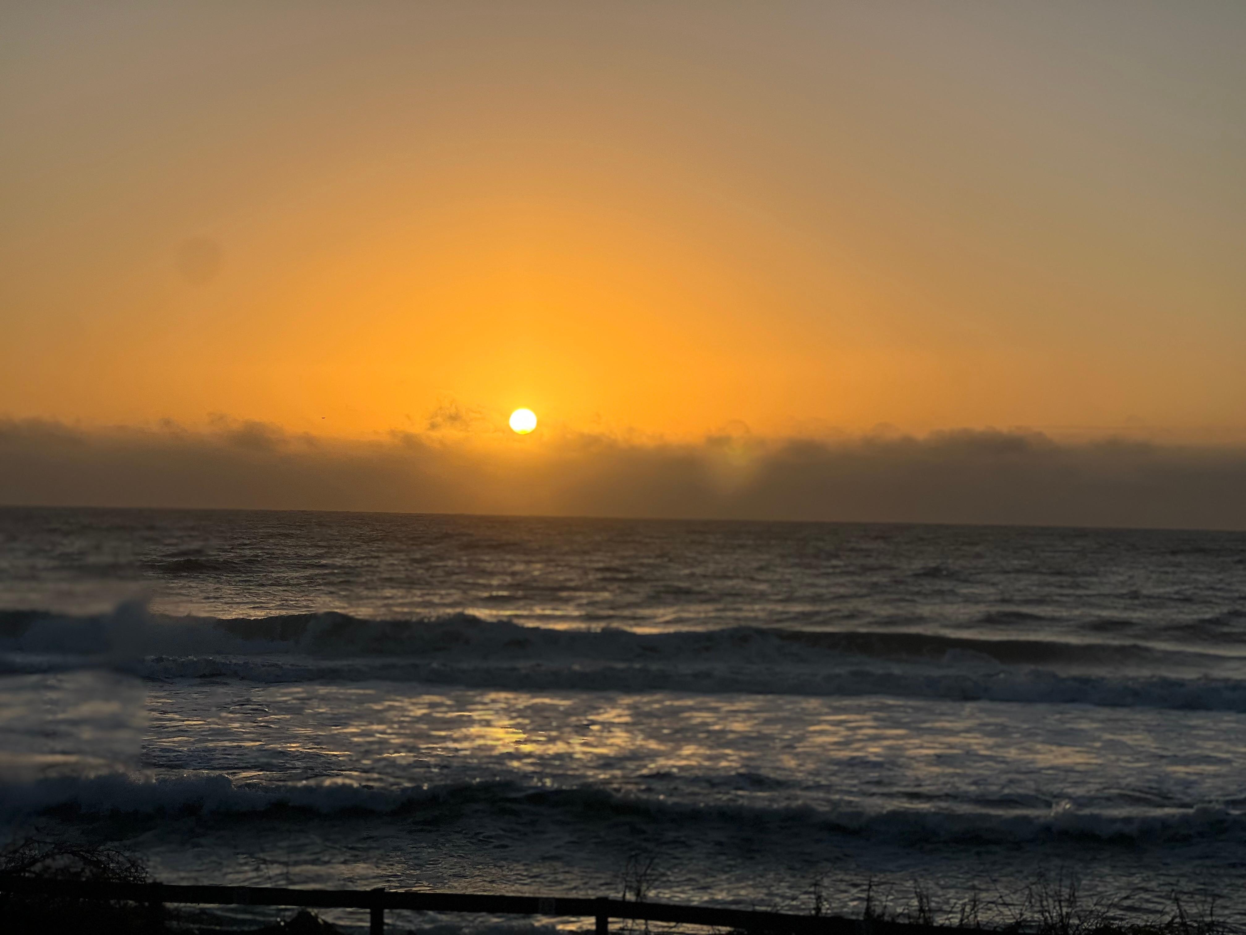 Sunrise from the balcony!