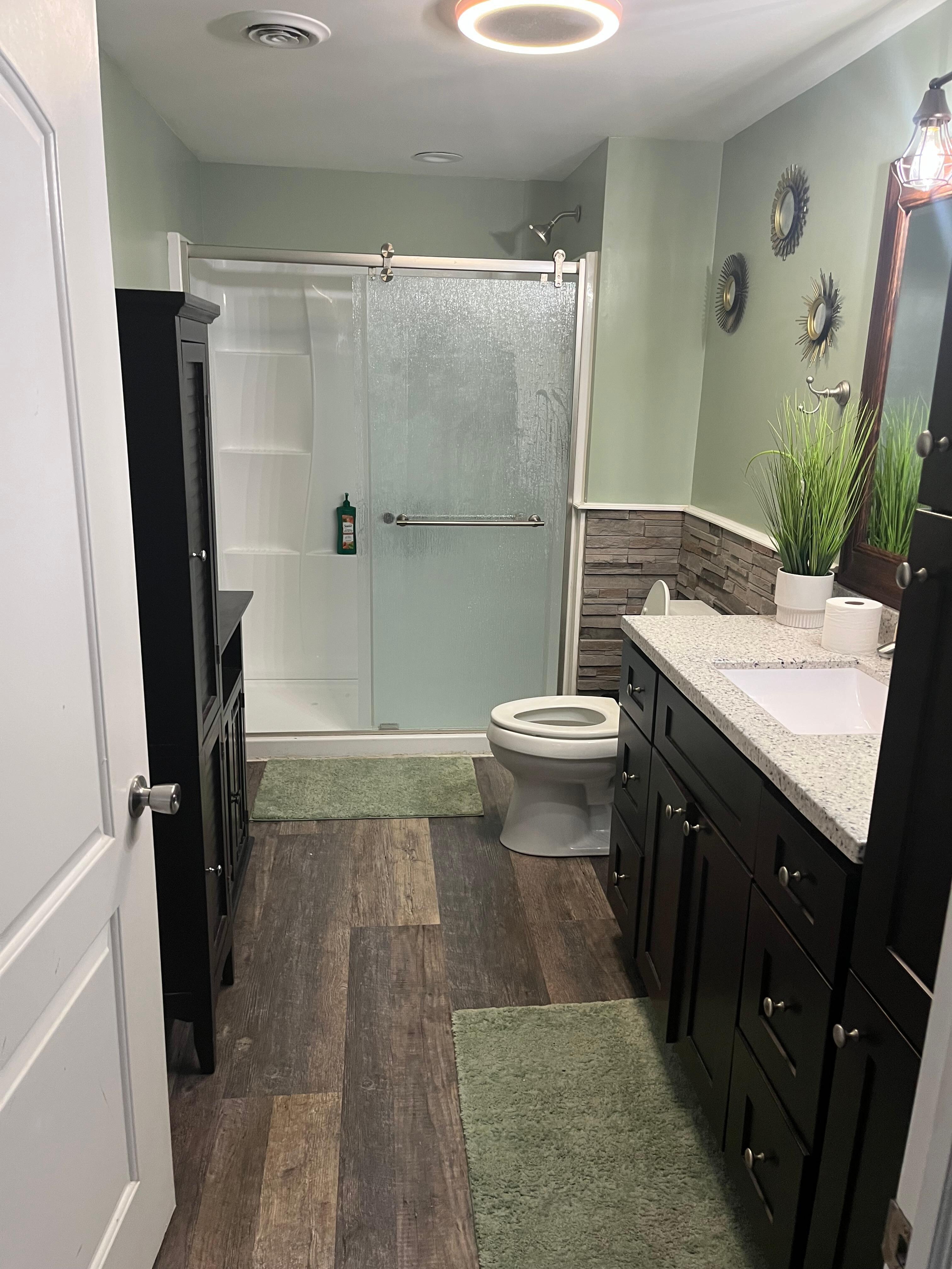 Basement bathroom