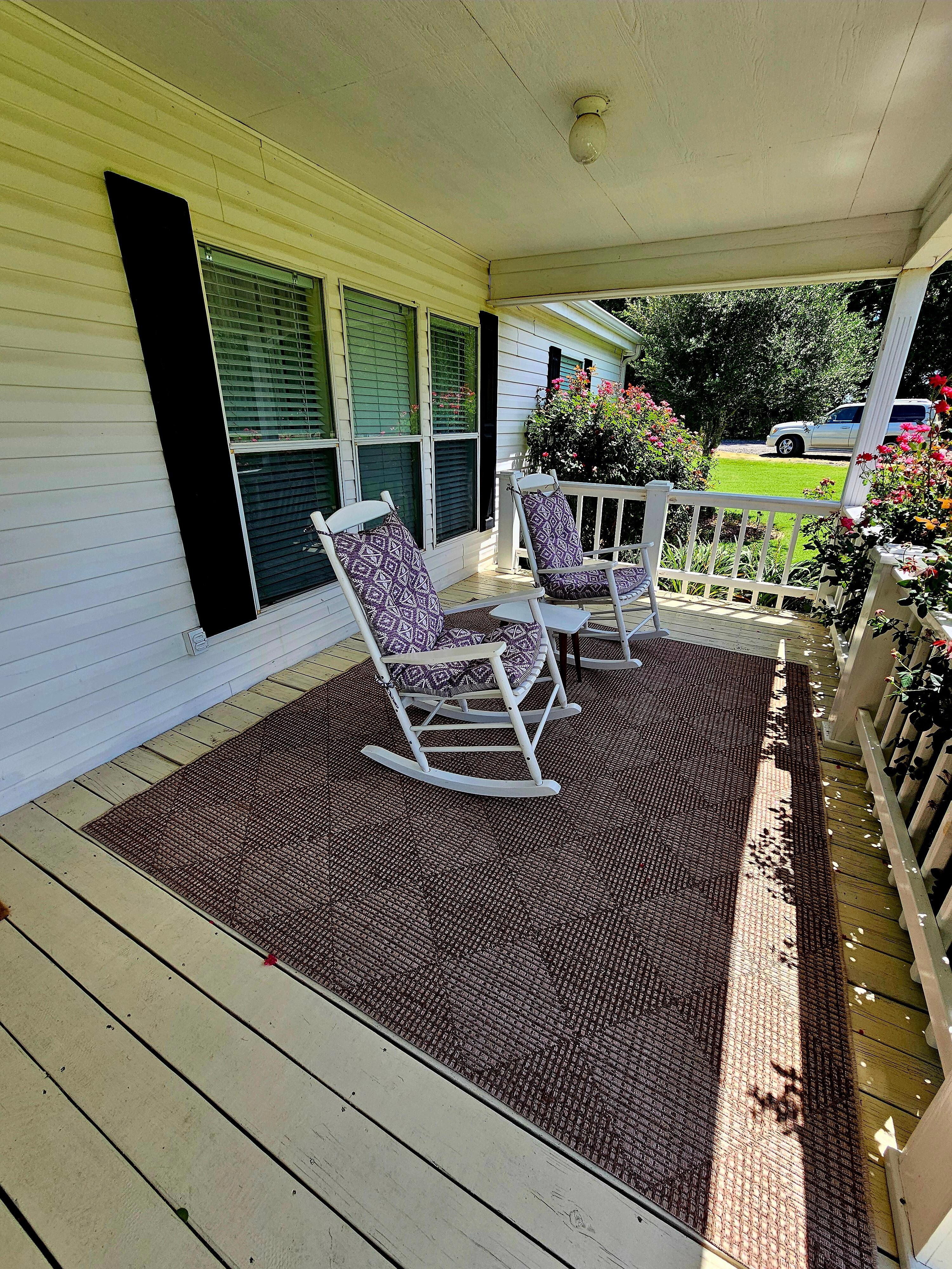 It was so nice to sit and rock on the porch.