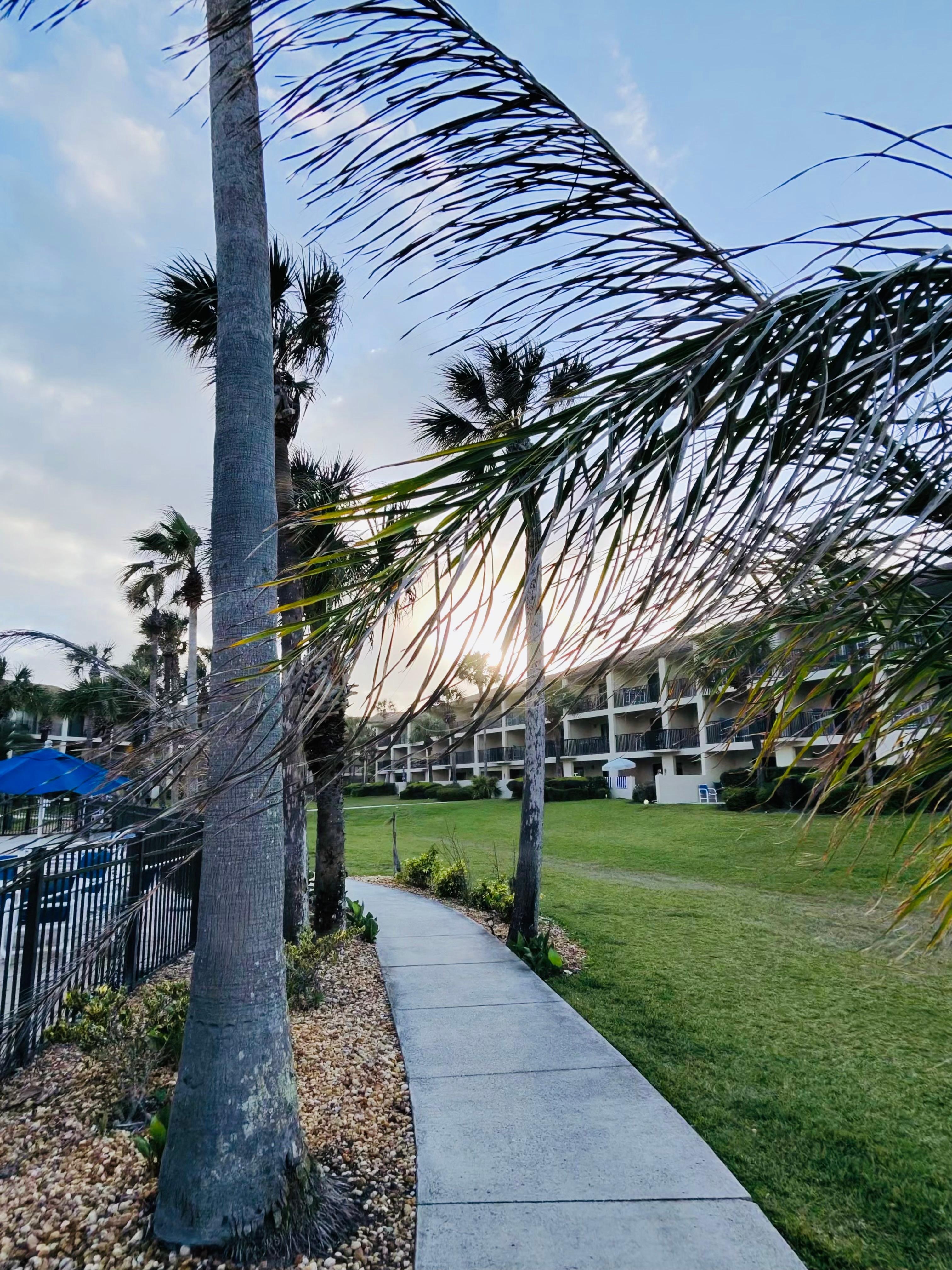 Path to beach an second pool from unit