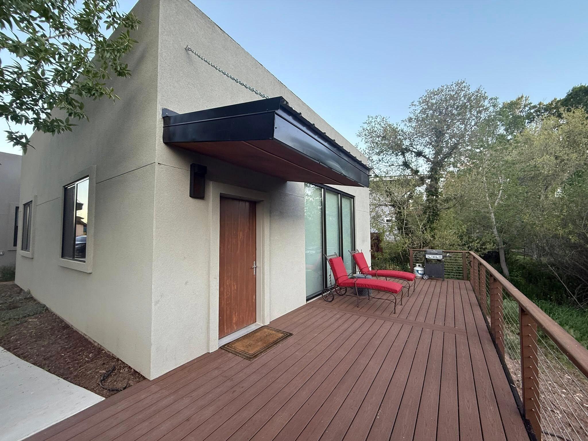 Front Door and Deck