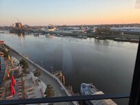Blick auf die Weser aus dem Zimmer