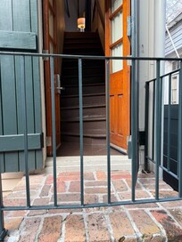 Room 45, nice but narrow stairs with a lot of pitch