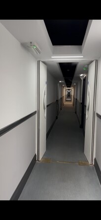 Slightly dystopian corridor