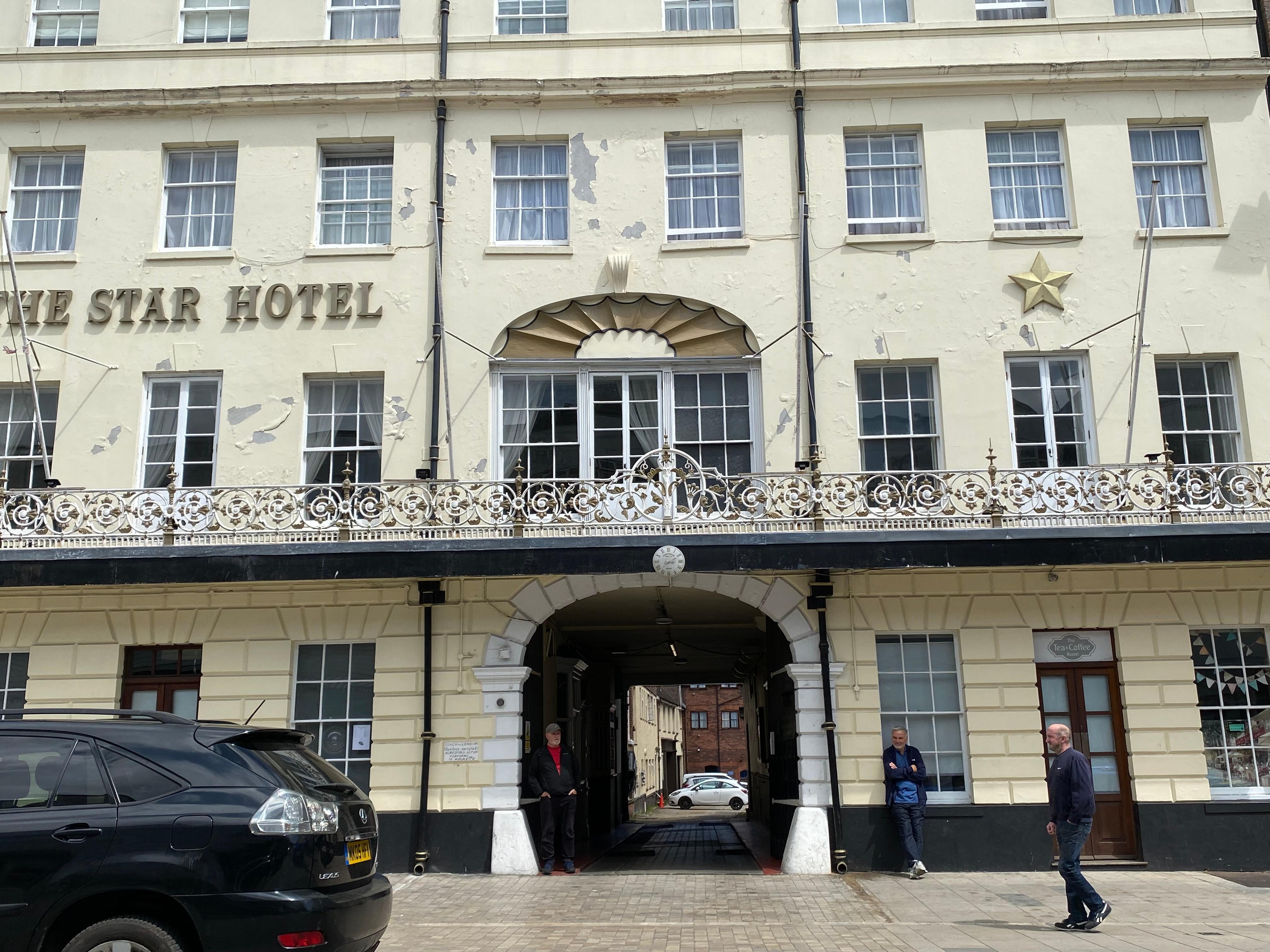 Front of hotel