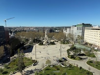 La vista de la Plaza España, es espectacular