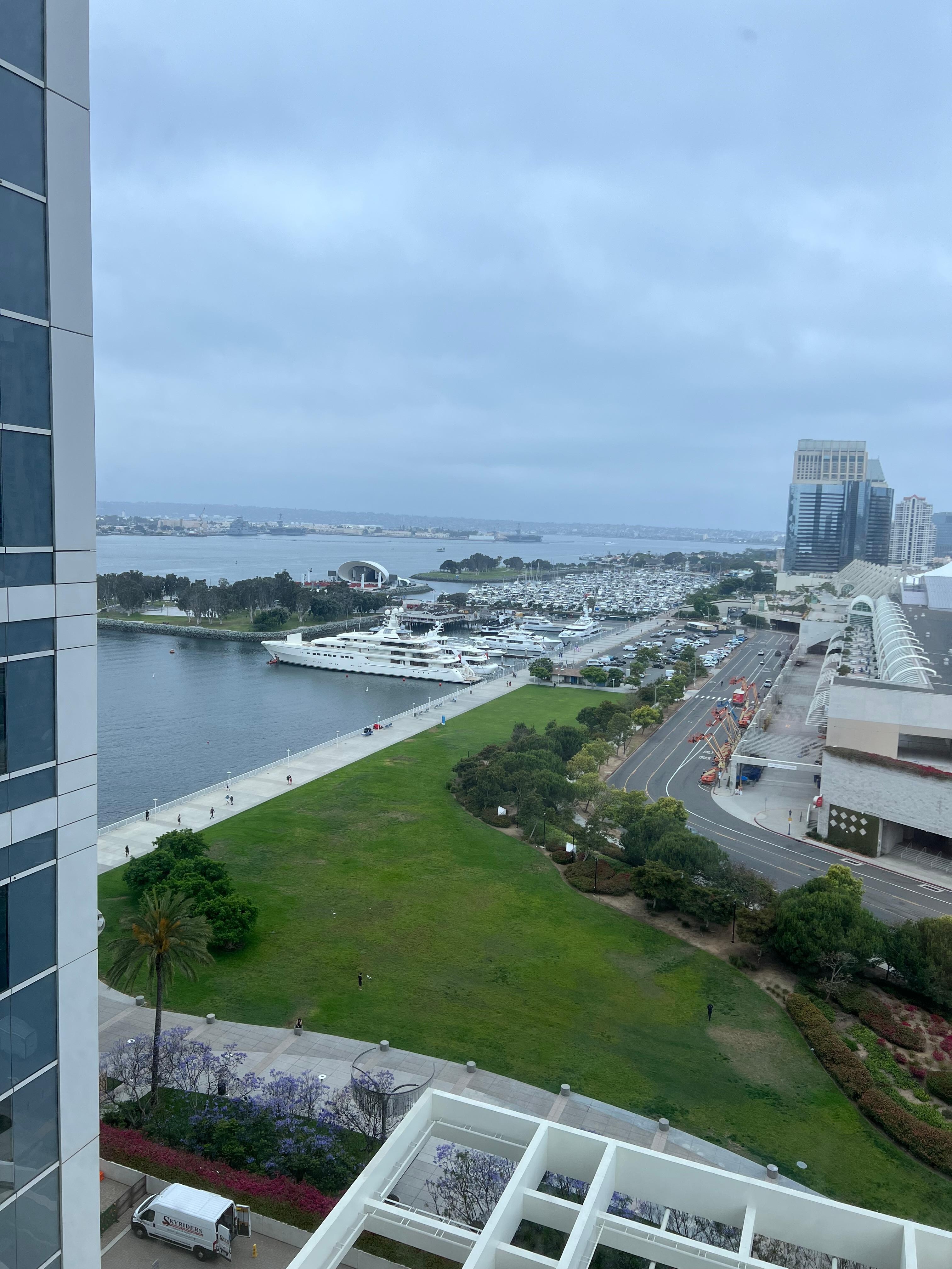This is the view from my hotel room.