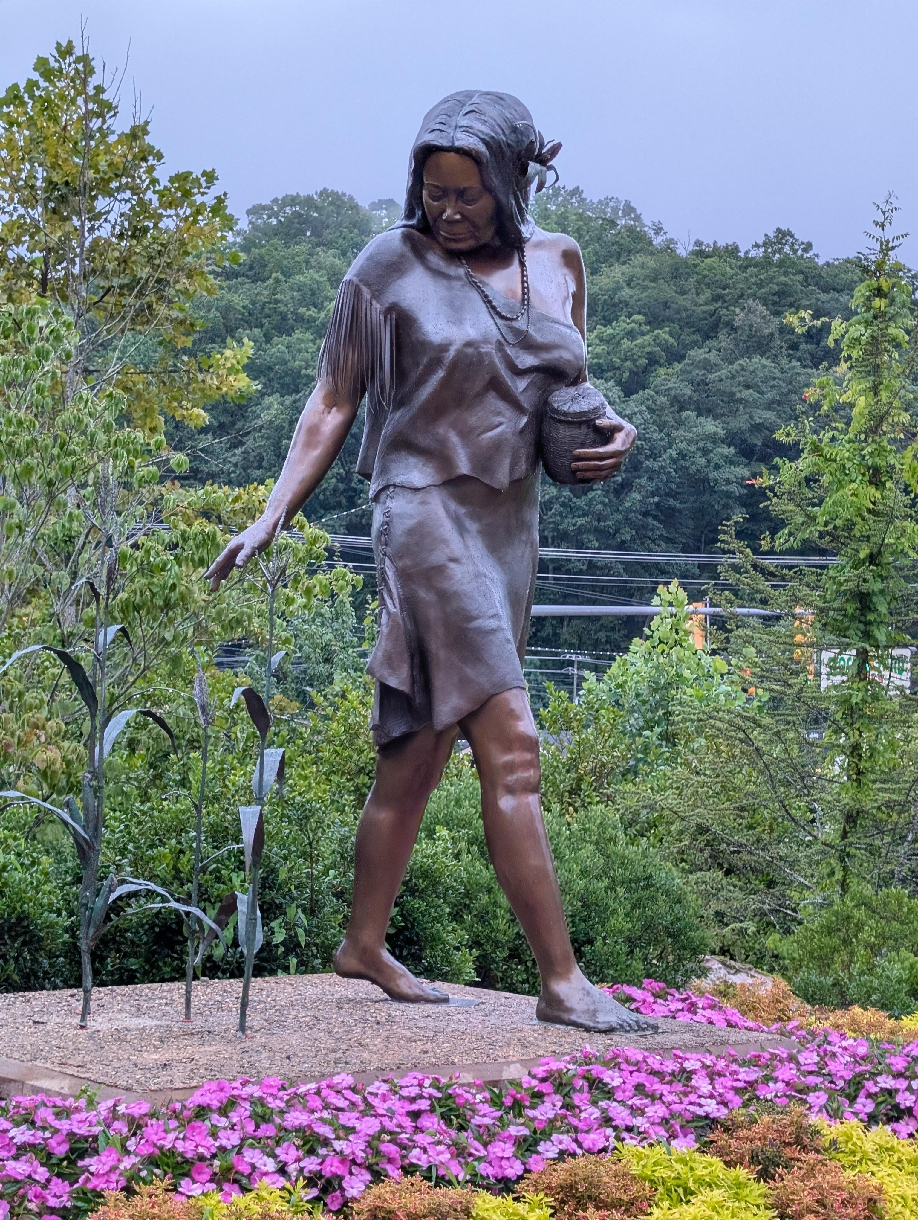 In front of Cherokee Casino