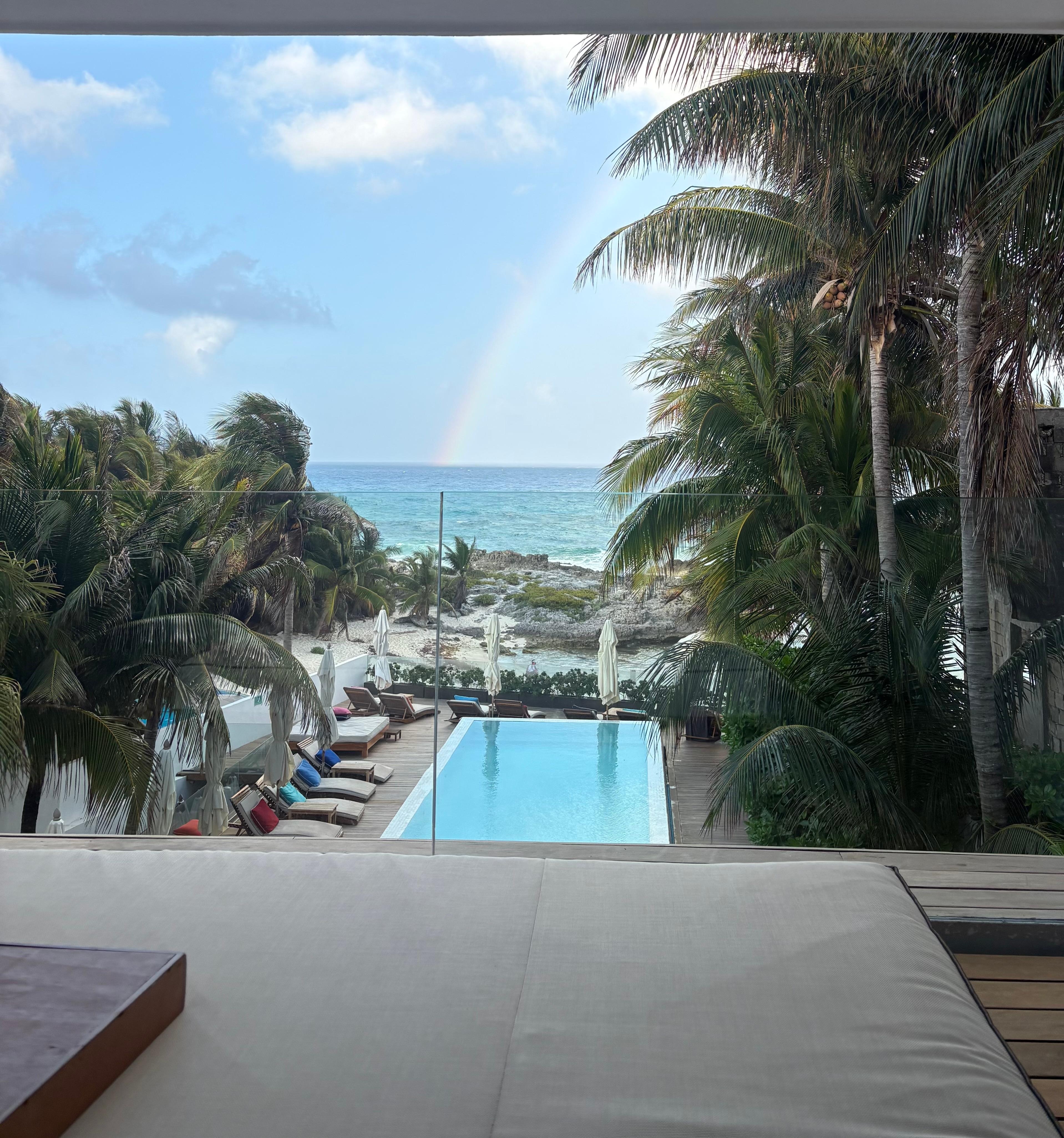 View from my hotel room balcony 
