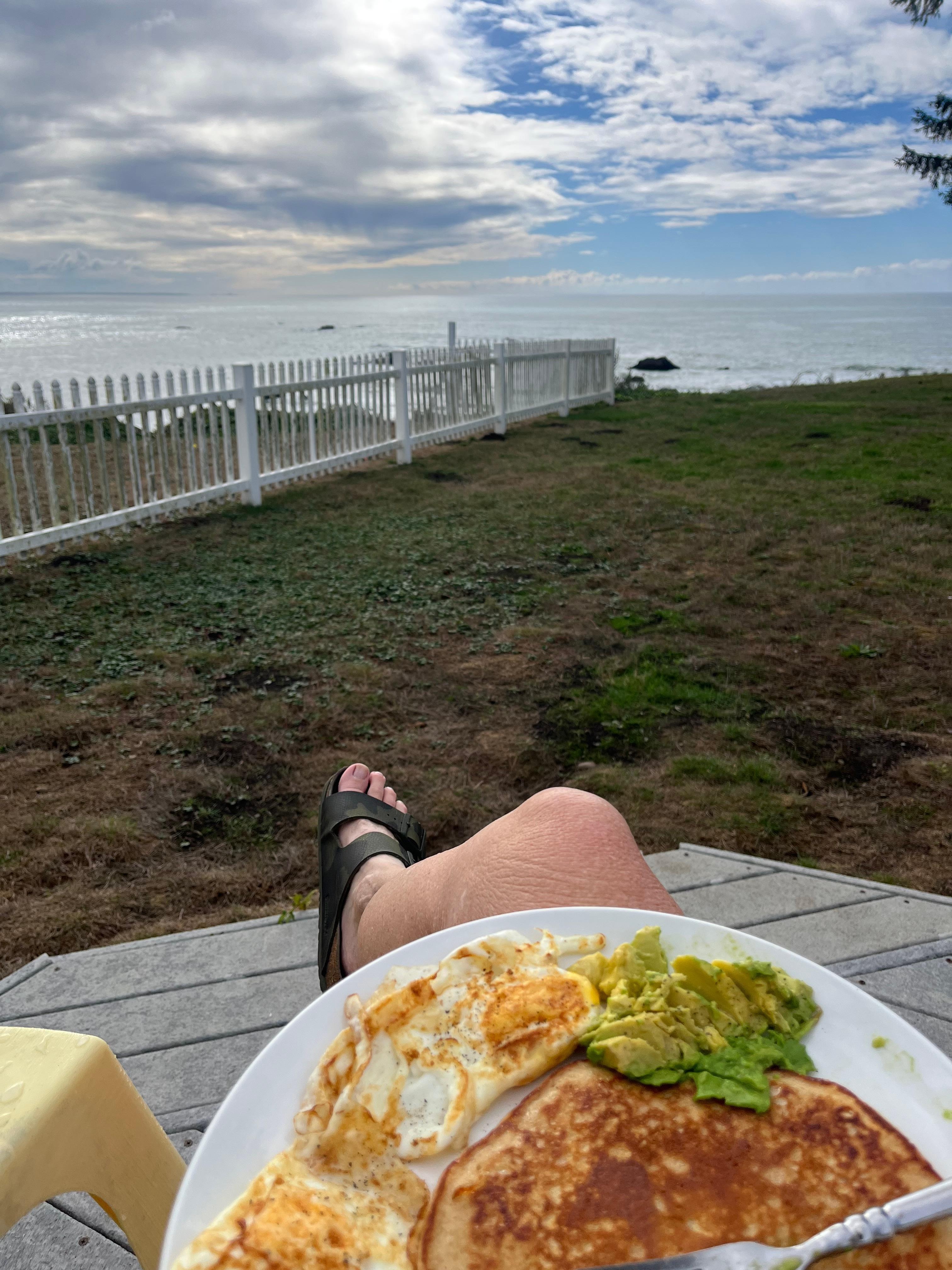 Breakfast with a view