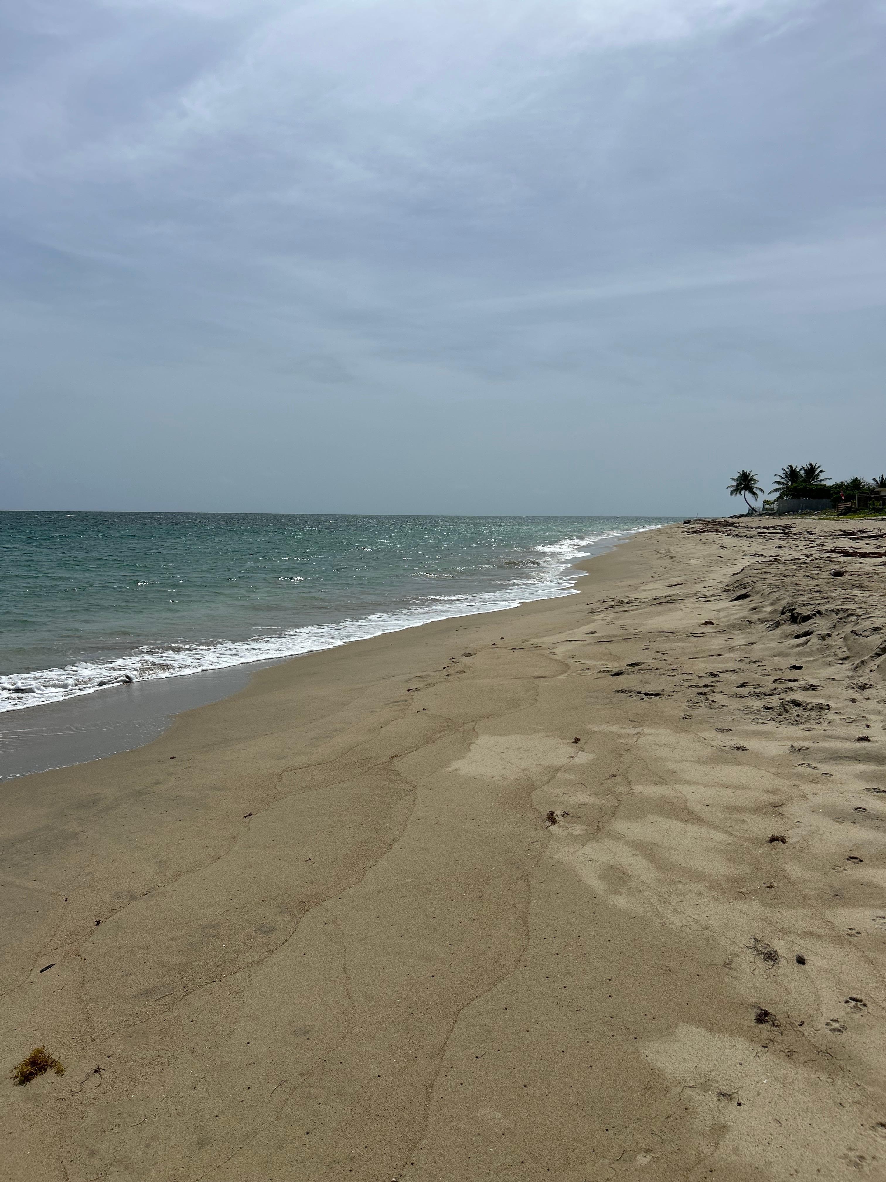 Water was clear and calm, even when storms were coming in! 