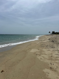 Water was clear and calm, even when storms were coming in!