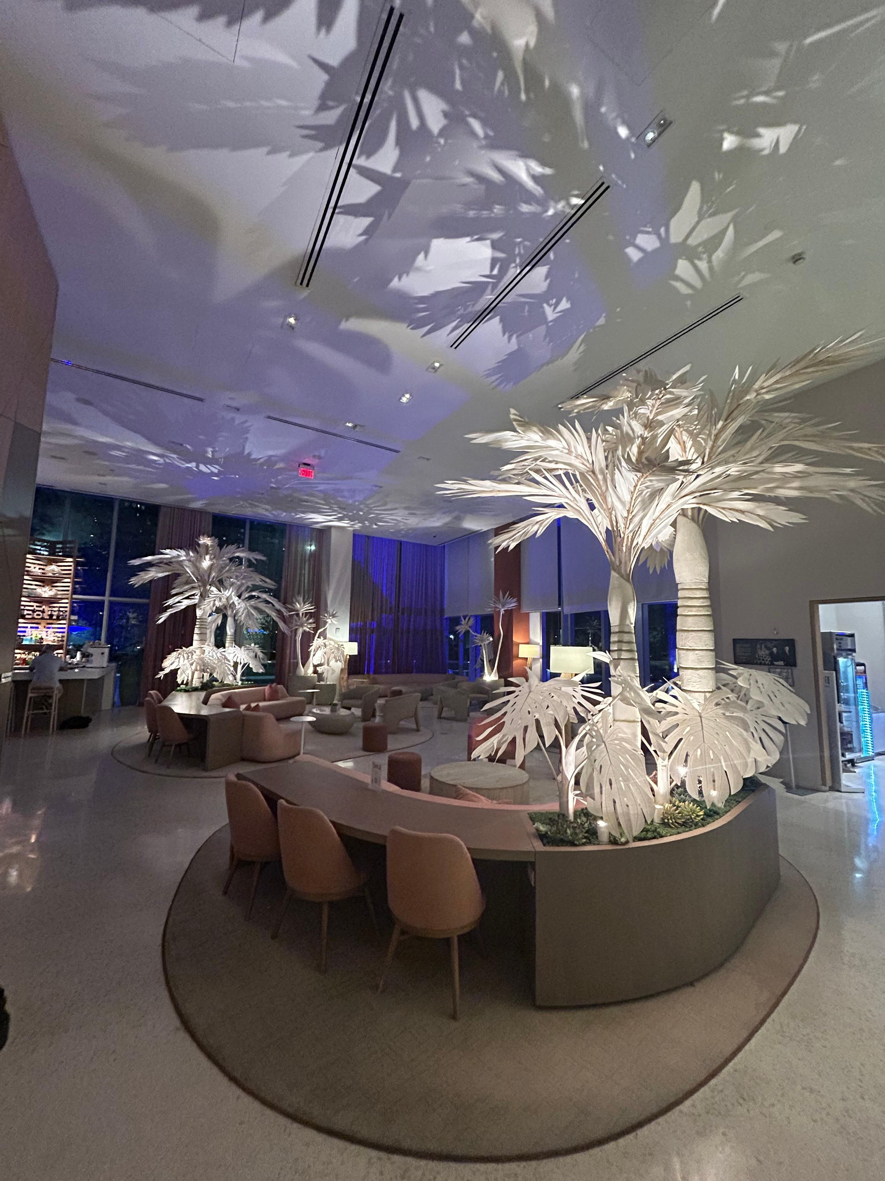 View of the hotel lobby