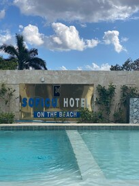 Swimming pool by the kitchen on the second floor