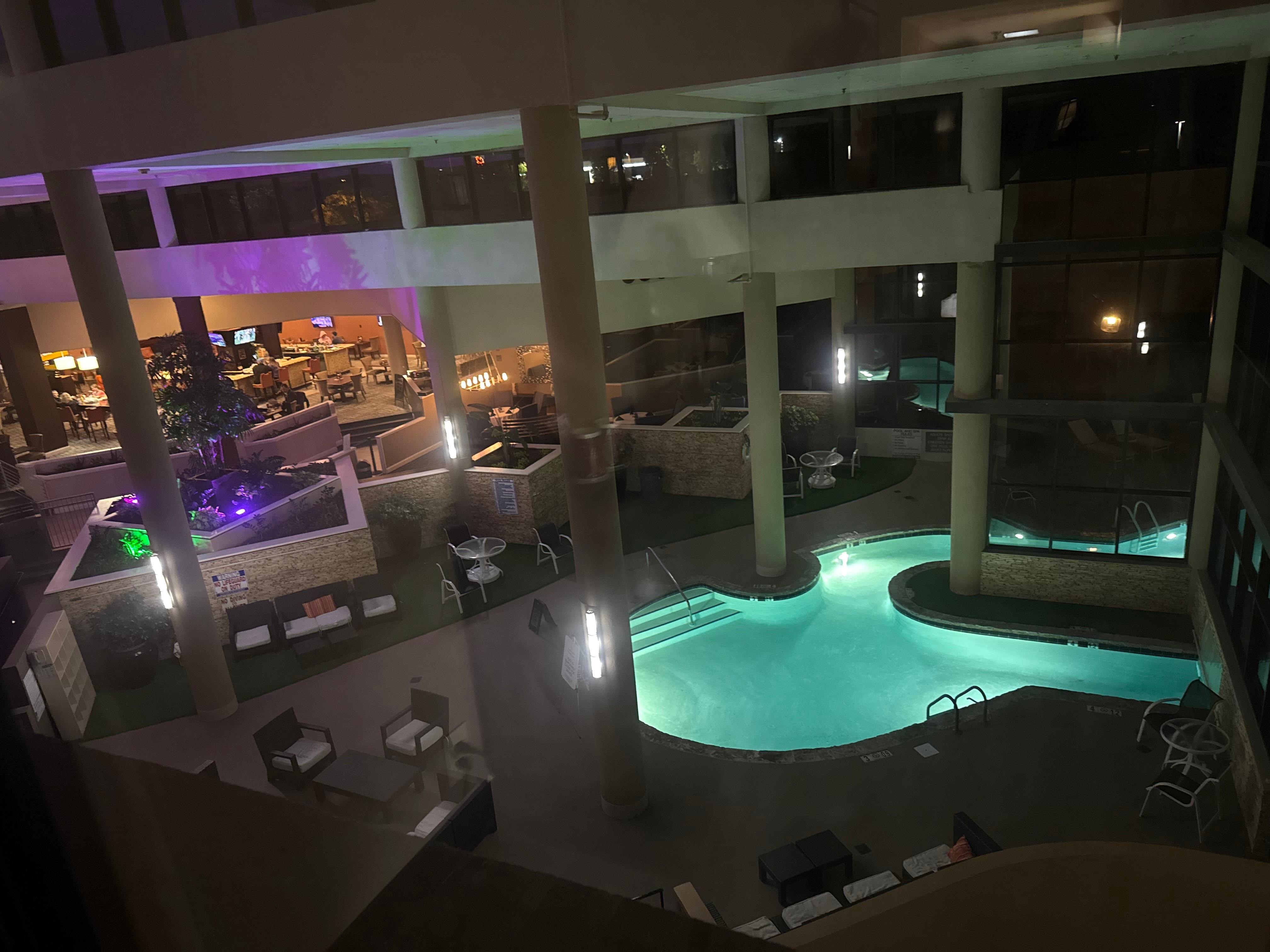 Pool from room view. 