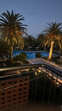 Schöne Aussicht vom Balkon aus