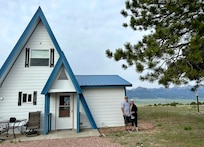 Us, sad to leave.  Our daughter that was with us took the photo.