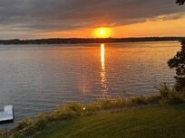 Our last night's sunset - view from deck