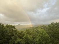 Rainbow from balcony