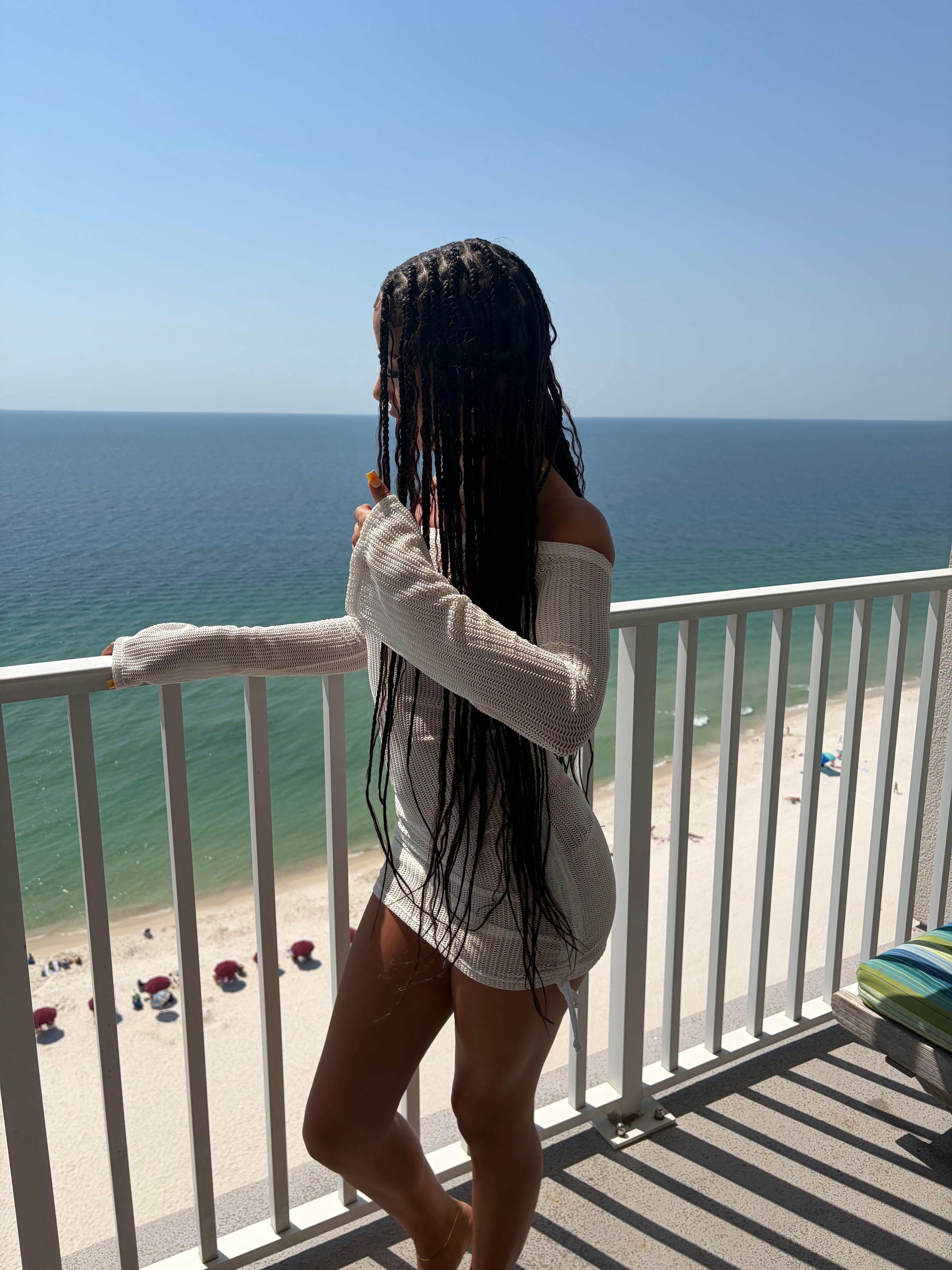 Our oldest loved getting her pictures taken in her different outfits out on the balcony! 
