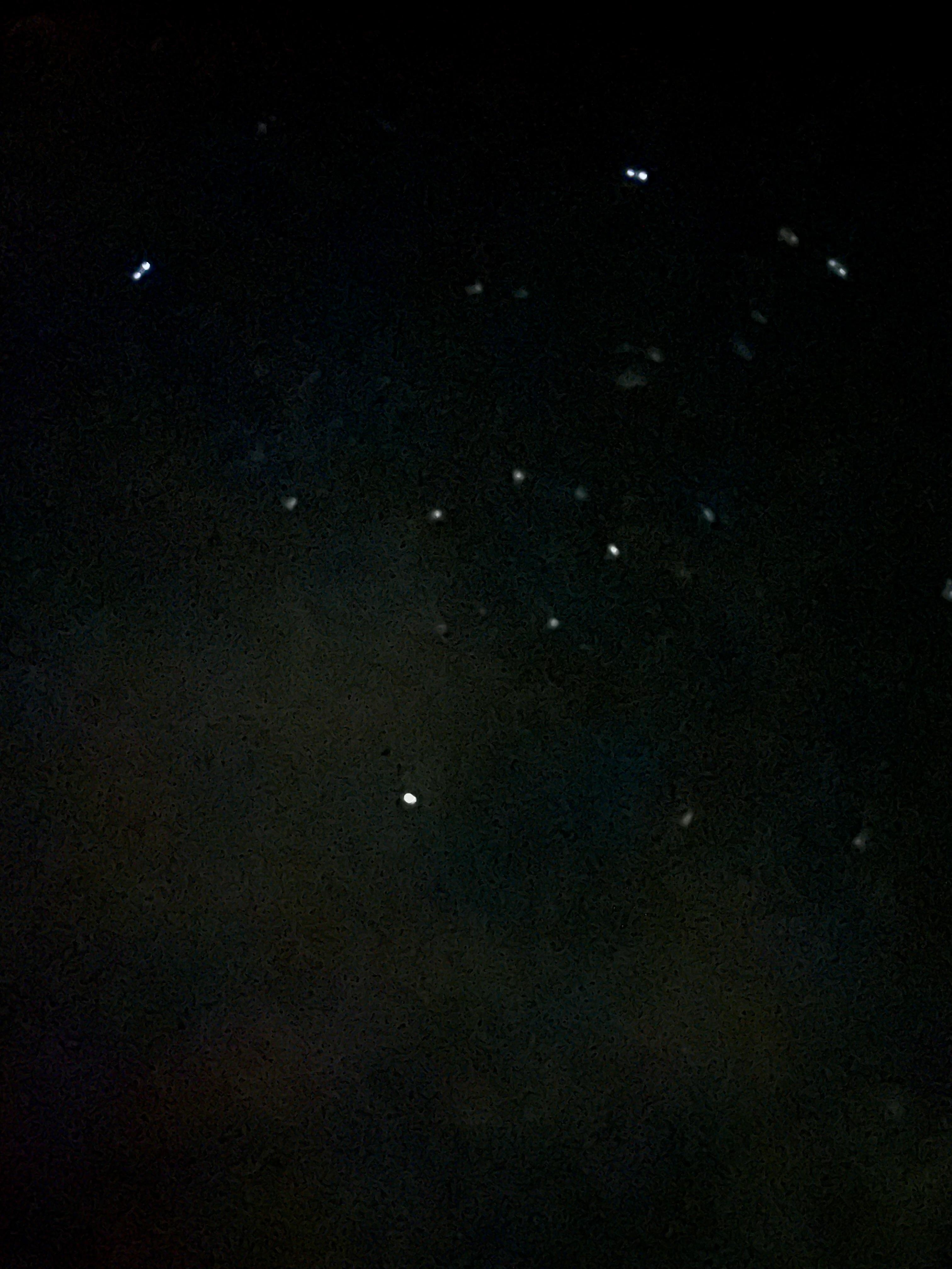 The star filled sky from our balcony