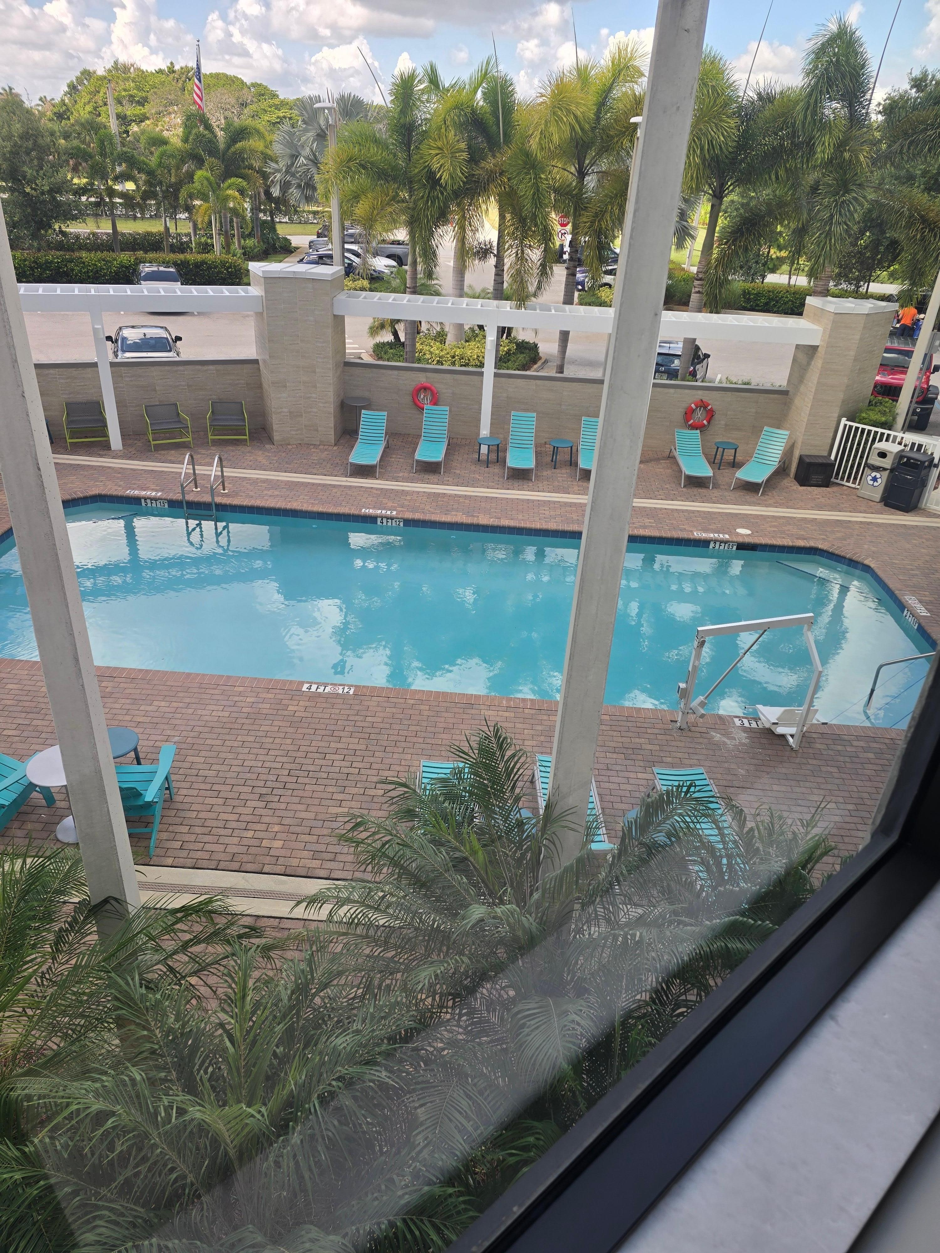 Pool is a good size 