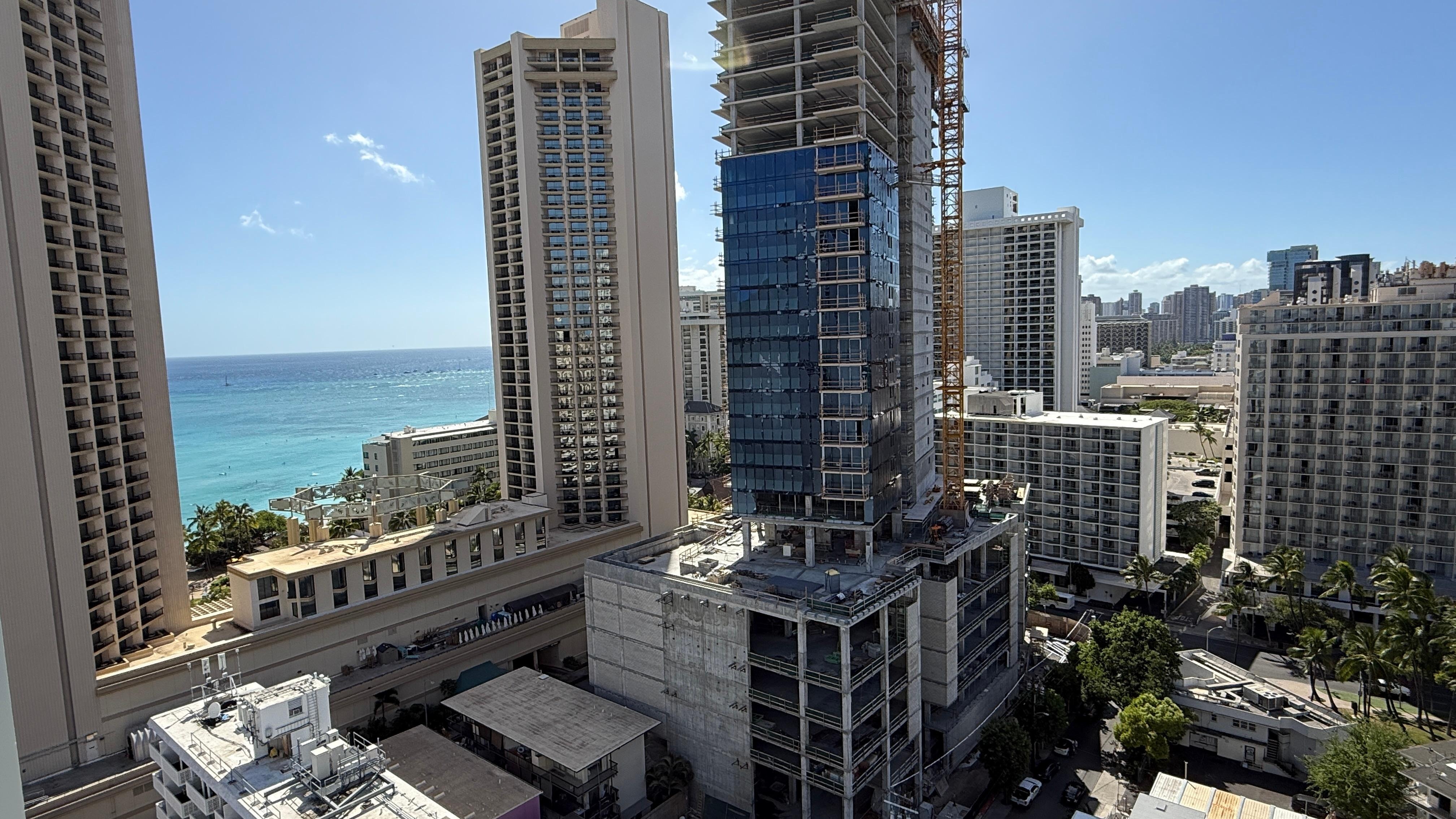 21st floor balcony view (out of 29 floors with rooms) 